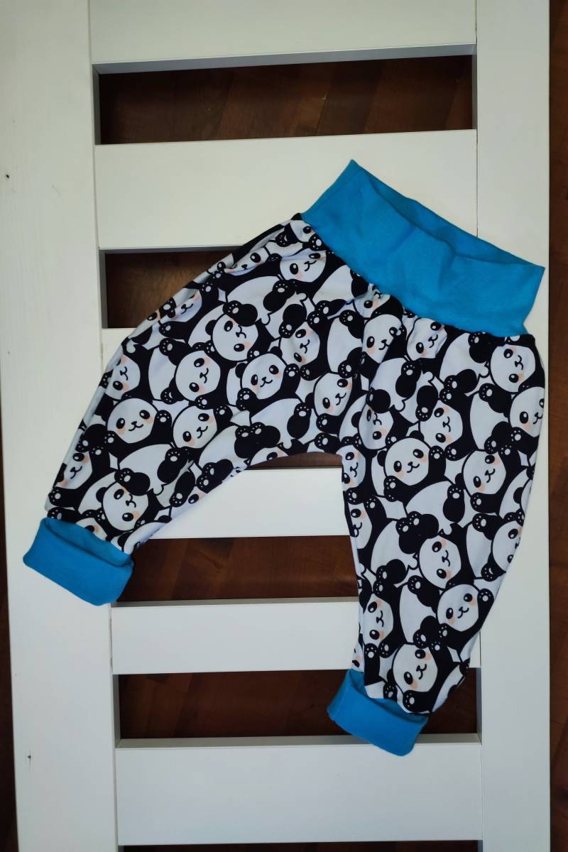 Pumphose Babyhose Hose Für Baby Oder Kind Junge Und Mädchen Panda Gr. 56 - 110 von BabyClothes24