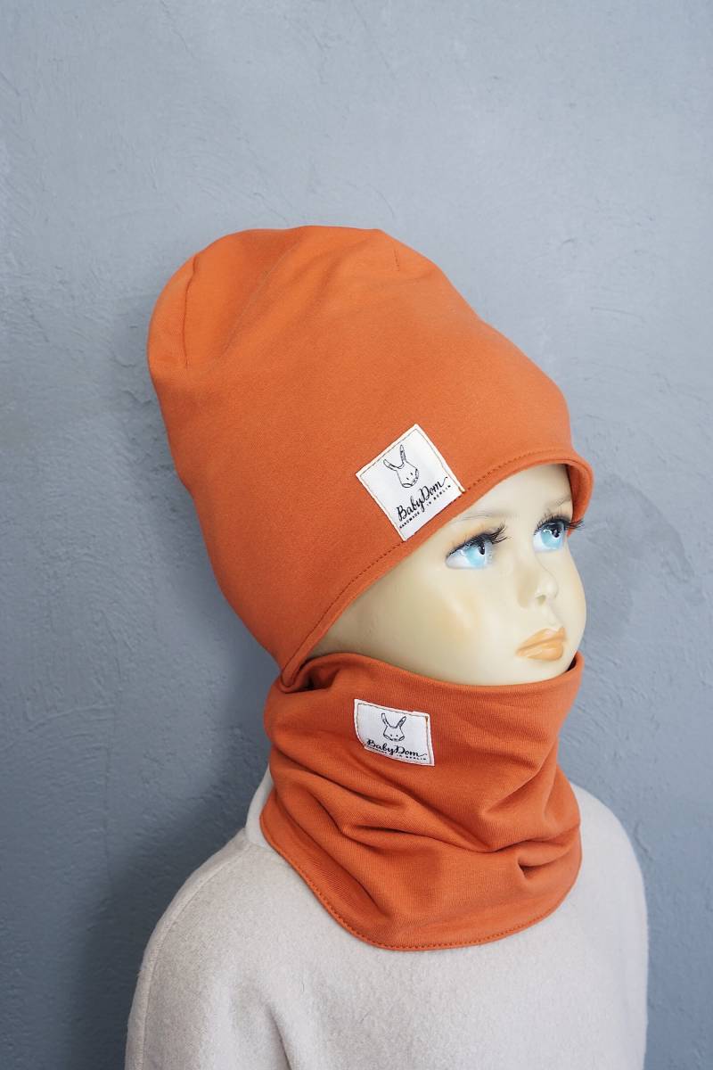 Set Aus Beanie Mütze Und Loop Schal, Bio Für Babys Kinder von BabyDomBerlin
