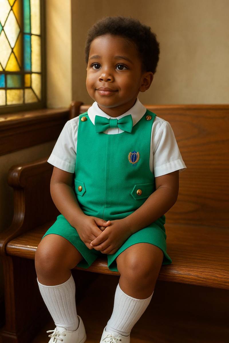 Vtg Magic Moments Kleinkind Junge Jon Ostern Hochzeit Frühling Sommer Kleid Set - Weißes Hemd Passender Clip Auf Krawatte Gr.4Yr von BabyDresser