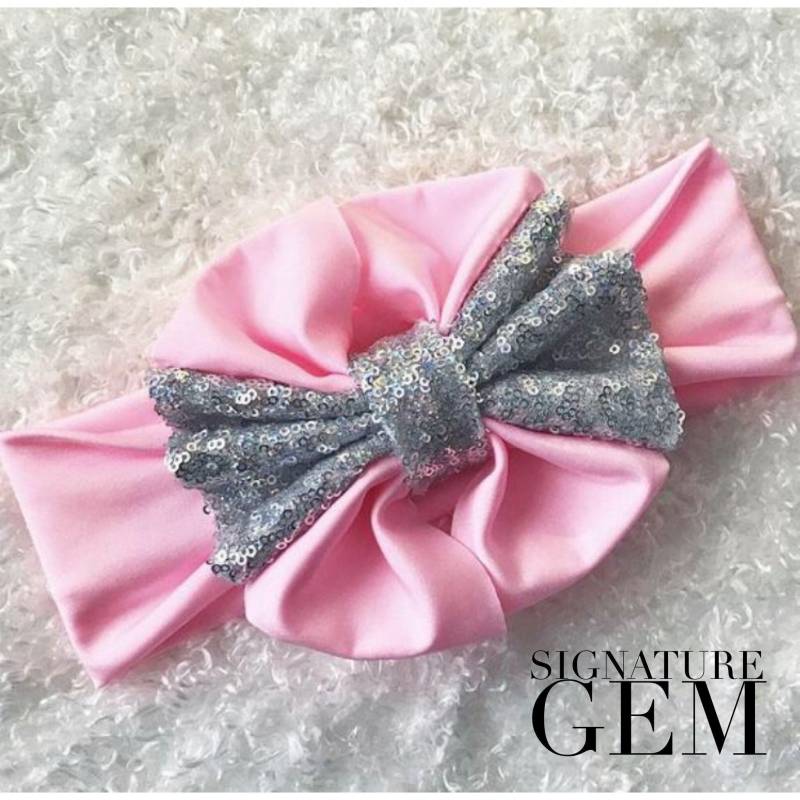 Add On Sparkle Options...floppy Bow Head Wrap Separat Erhältlich | Siehe Artikeldetails von BabyGemsBoutique
