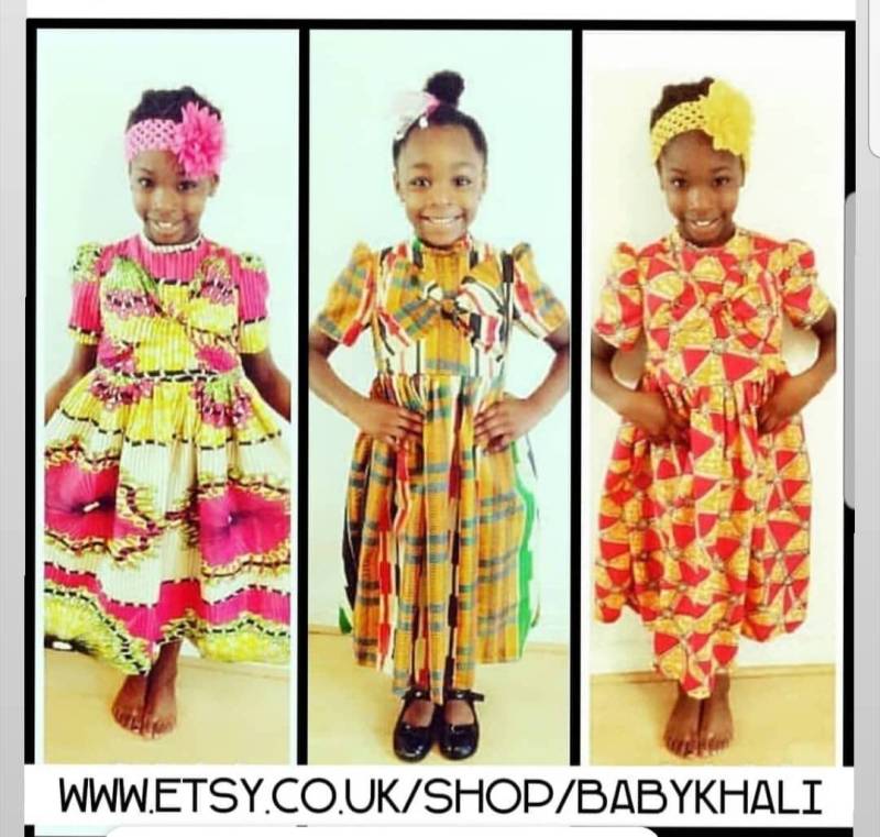 Grün & Rosa Schleife, Cap Sleeve Kleid | 5Yrs Größe Grün & Rosa Schleife, Cap Sleeve Kleid | 5Yrs Größe von BabyKhali