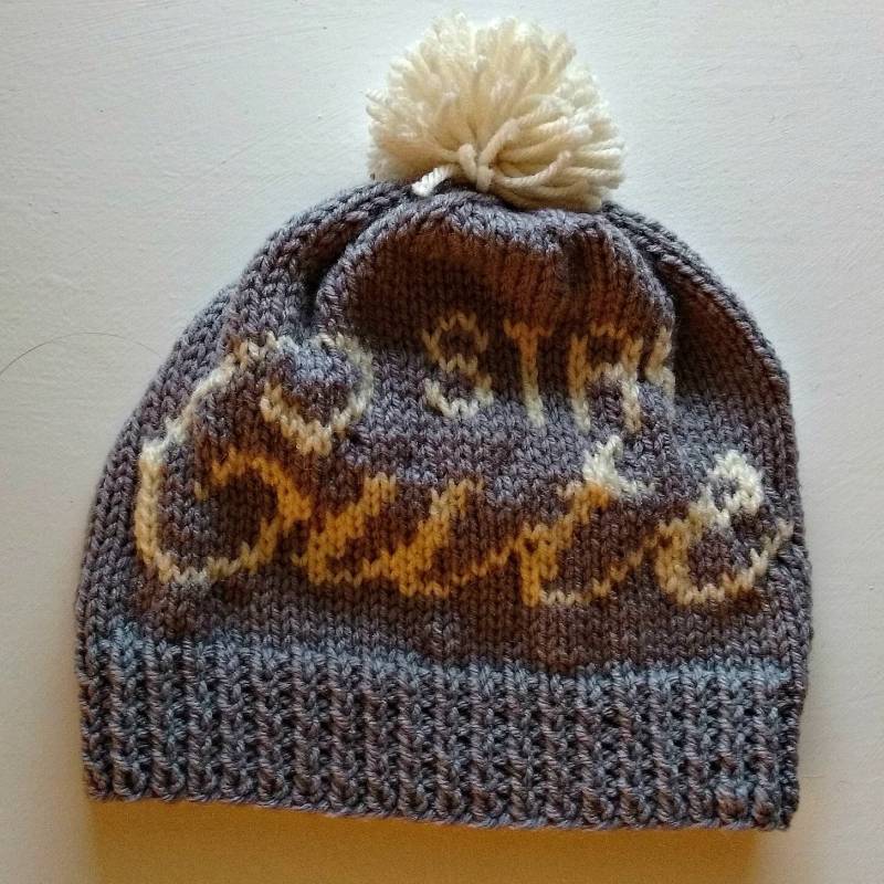 Schreibschrift Bleib Süße Mütze von BabyLambKnitting