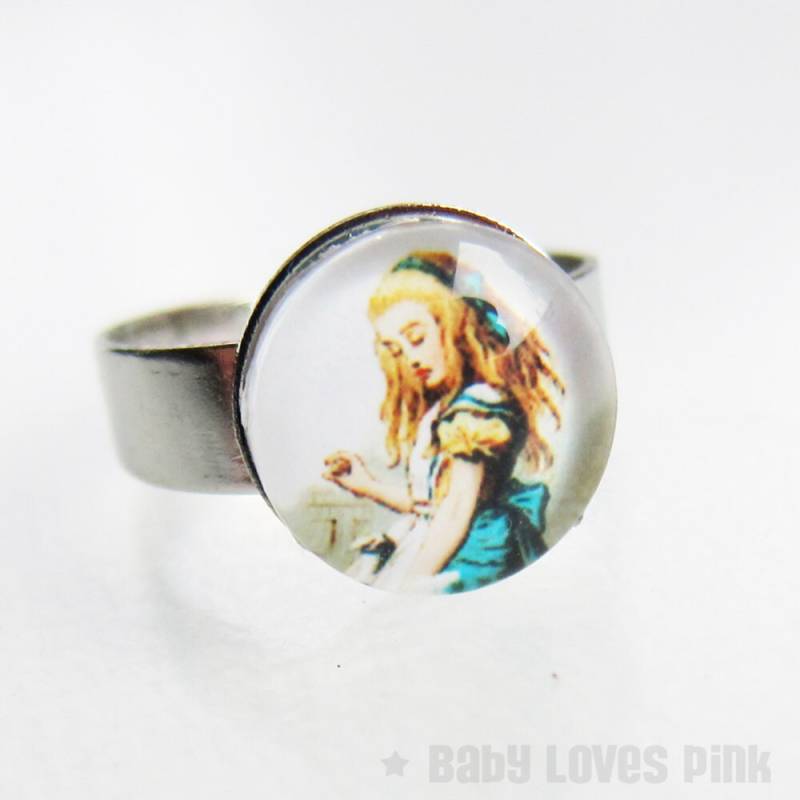 Alice Im Wunderland Bild Ring - Drink Me von BabyLovesPink