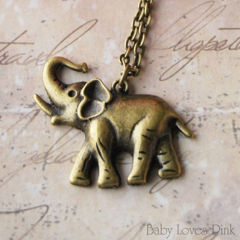 Elefant Halskette - Schöner Bronze Elefant Halskette - Schöner Bronze von BabyLovesPink