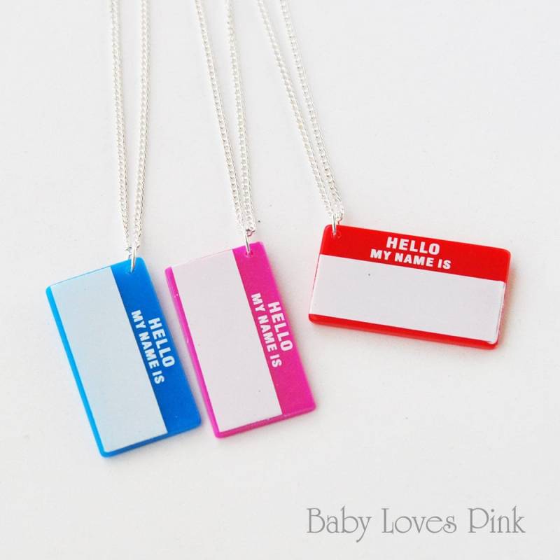 Hello My Name Is - Namensanhänger | D2H1-3 Hello My Name Is - Namensanhänger | D2H1-3 von BabyLovesPink