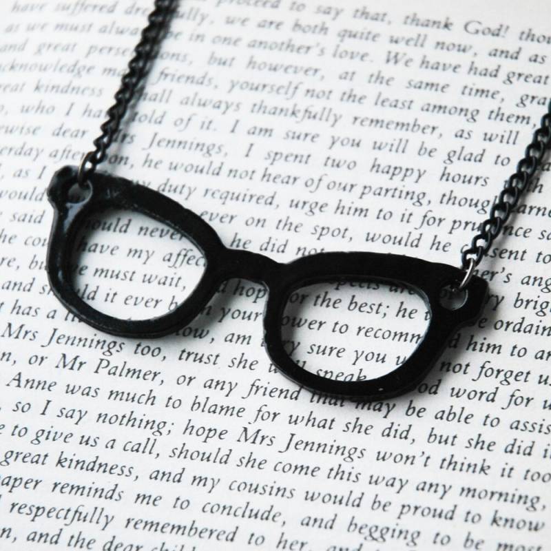 Nerd Brillenkette Mit Schwarzem Rahmen Nerd Brillenkette Mit Schwarzem Rahmen von BabyLovesPink