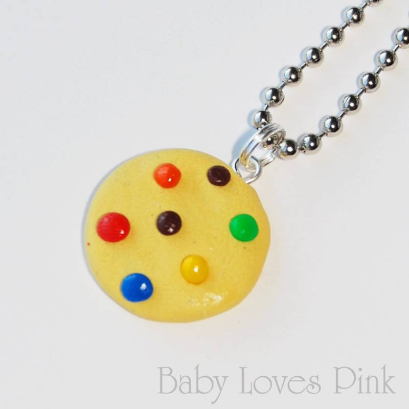 Regenbogen Chocolate Chip Cookie Halskette | D1D2 Regenbogen Chocolate Chip Cookie Halskette | D1D2 von BabyLovesPink
