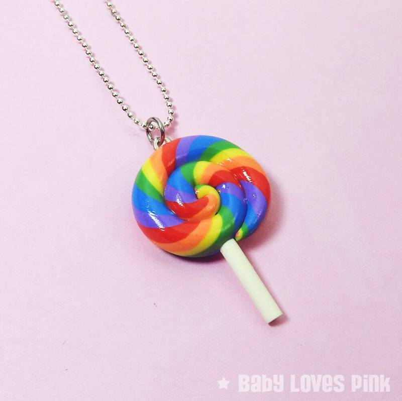 Regenbogen Lollipop Halskette | D2E2 Regenbogen Lollipop Halskette | D2E2 von BabyLovesPink