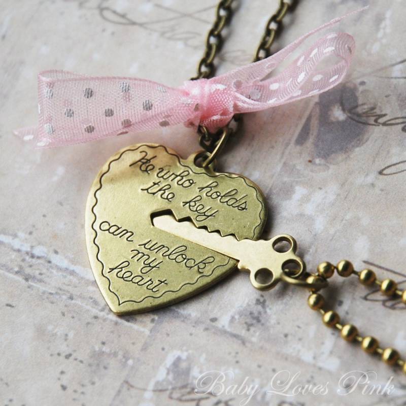 Schlüssel Zu Meinem Herzen Halskette - Herz Und Paare | R1E3 Schlüssel Zu Meinem Herzen Halskette - Herz Und Paare | R1E3 von BabyLovesPink