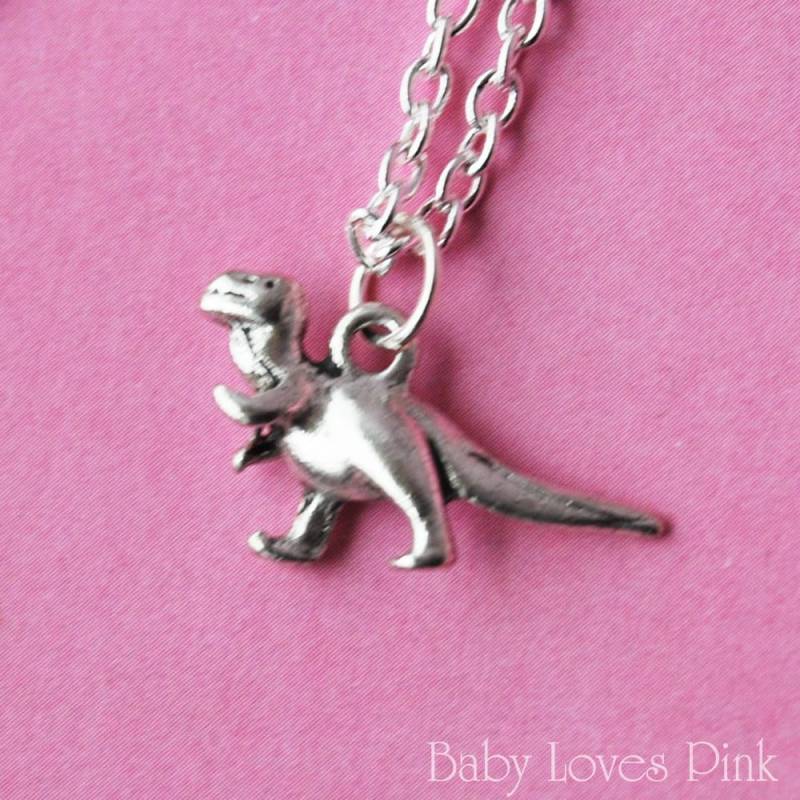 Silber Dinosaurier Halskette | R4A Silber Dinosaurier Halskette | R4A von BabyLovesPink