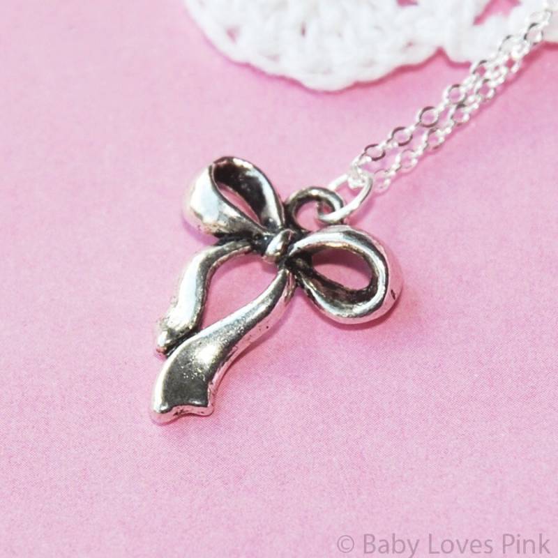 Silber Schleifen Halskette | D3H3 Silber Schleifen Halskette | D3H3 von BabyLovesPink