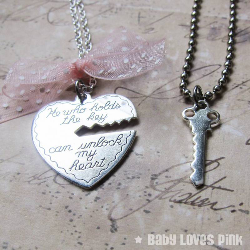 Silber Schlüssel Zu Meinem Herzen Halskette - Herz Und Paare | R1F4 Silber Schlüssel Zu Meinem Herzen Halskette - Herz Und Paare | R1F4 von BabyLovesPink