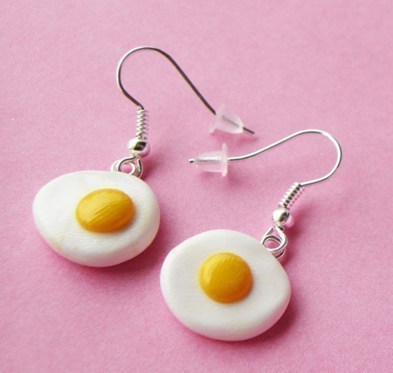 Spiegelei Ohrringe Spiegelei Ohrringe von BabyLovesPink