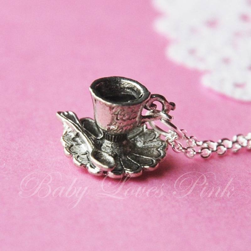 Tea Time Teetasse Halskette | R4A-A5A Tea Time Teetasse Halskette | R4A-A5A von BabyLovesPink