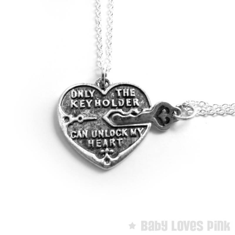 Unlock My Heart Silber Paar Halskette - Herz Und Schlüssel Paare | R2E4 Unlock My Heart Silber Paar Halskette - Herz Und Schlüssel Paare | R2E4 von BabyLovesPink
