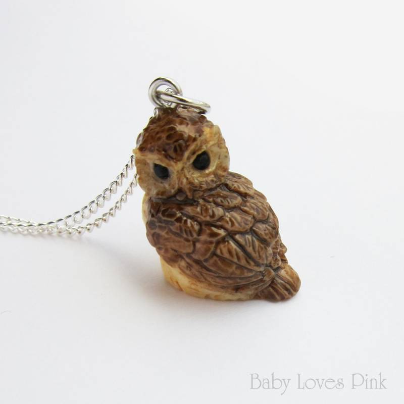Wald Eule Halskette | R3C Wald Eule Halskette | R3C von BabyLovesPink