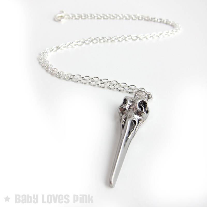 steampunk Vogel Schädel Silber Halskette - Benutzerdefinierte Viktorian Cosplay, Halloween Kostüm Schmuck | T1 steampunk Vogel Schädel Silber Halskette - Benutzerdefinierte Viktorian Cosplay, Halloween Kostüm Schmuck | T1 von BabyLovesPink
