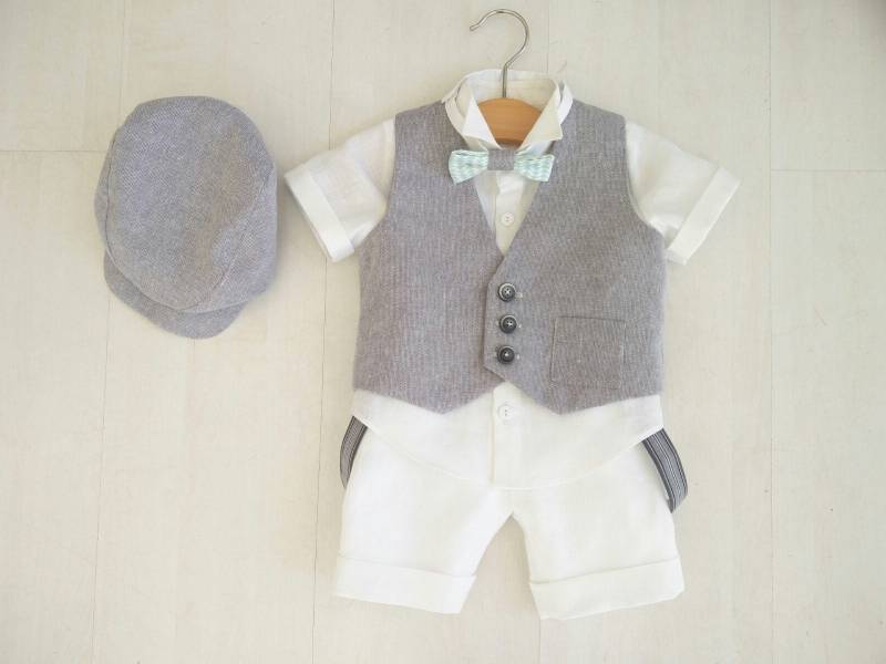 Junge Taufe Outfit, Junge Anzug, Ringträger, Segen Outfit Für Junge, Baby Kleid von BabyRafi