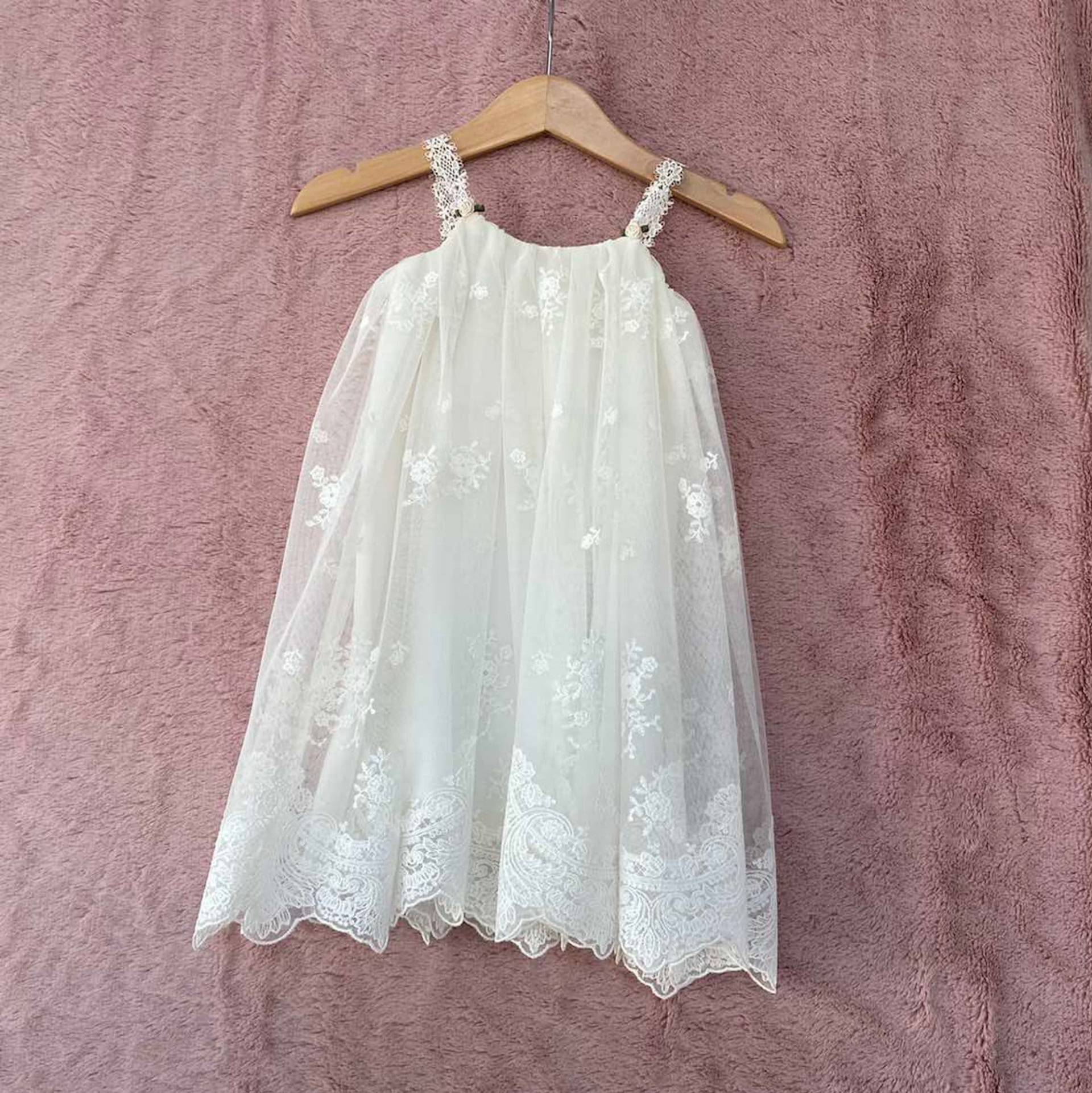 Taufenkleid, Baby Mädchen Taufe Kleid, Blumenmädchen Segen Kleid von BabyRafi