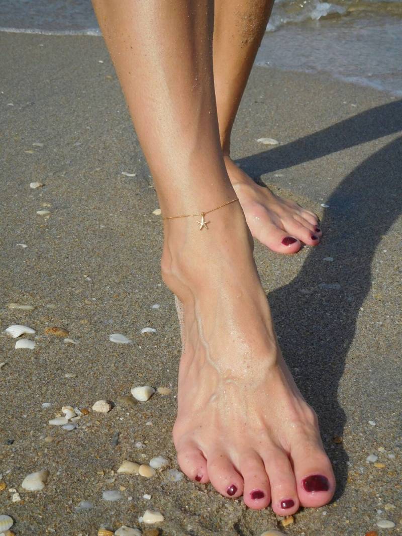 Dünnes, Zartes Sommer-Fußkettchen Mit Kugelkette von BabyRuthinFlorida