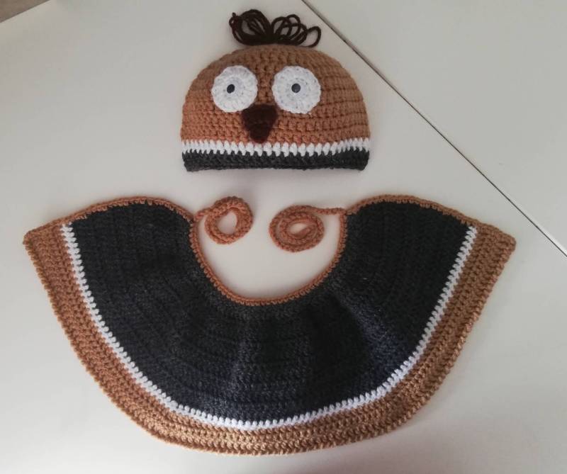 Fasching Karneval Baby Kostüm Set Spatz Amsel Vogel von BabySmileShop