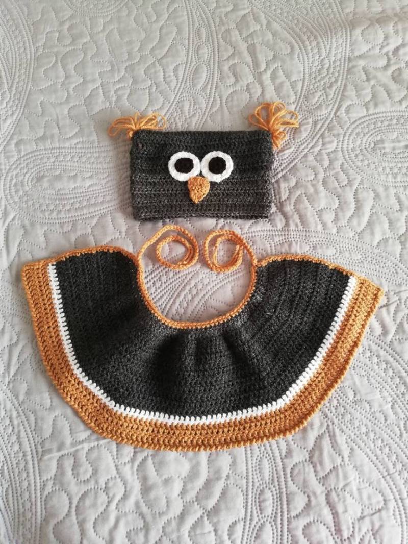 Fasching Karneval Baby Kostüm Vogel Eule Eulin von BabySmileShop