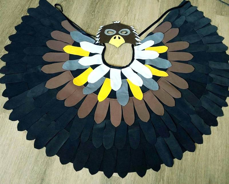 Fasching Kostüme Vogel Adler Raubvogel Falke Habicht Rabe von BabySmileShop