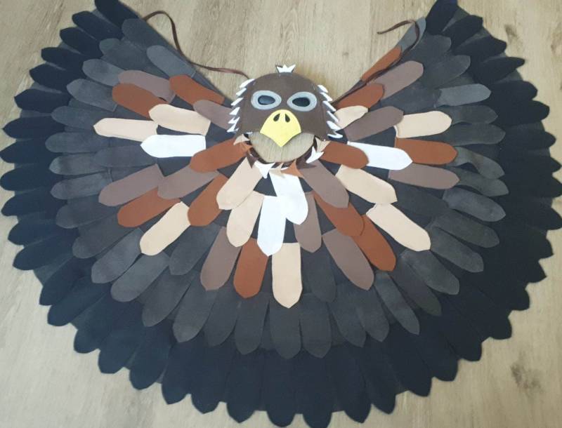 Fasching Kostüme Vogel Adler Raubvogel Falke Habicht Rabe von BabySmileShop