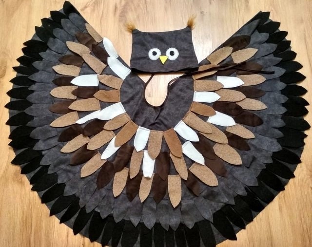 Fasching Kostüme Vogel Eulin Eule Uhu von BabySmileShop