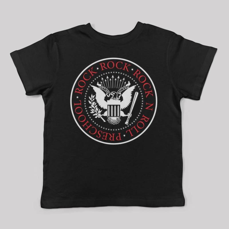 Rock N Roll Vorschule T-Shirt Für Kinder // Unisex Ramones Fans Punk, Back To School von BabyTeith