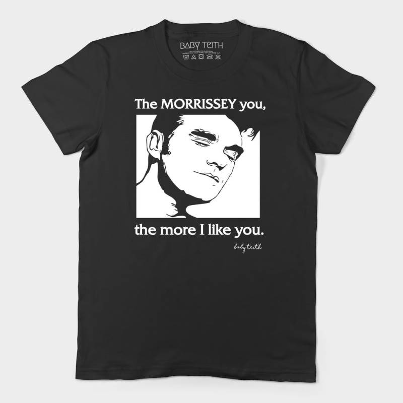 The Morrissey You T-Shirt Für Erwachsene in Schwarz/Schmiede Fan Unisex Postpunk 80Er Jahre von BabyTeith