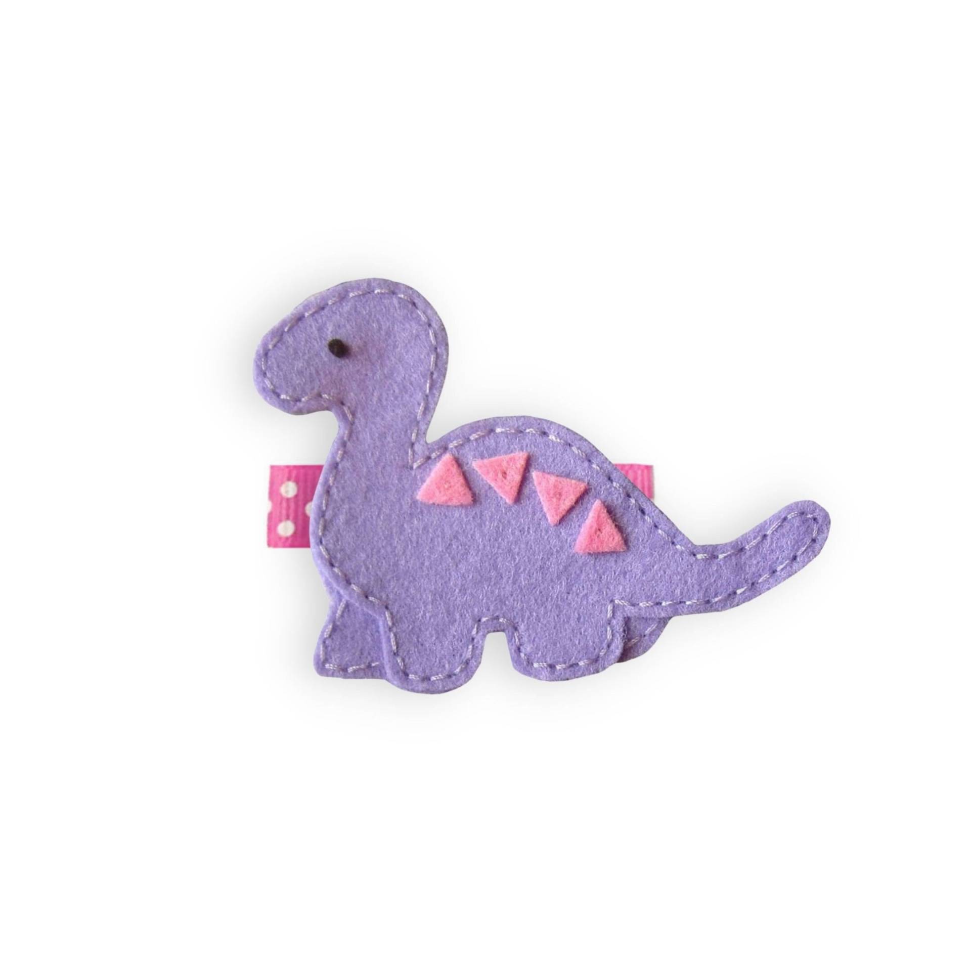 Dinosaurier Haarspange, Lila Dino Baby Mädchen Hcdino01 von BabyWhatKnots