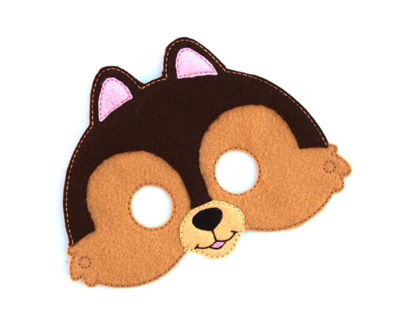 Kinder Chipmumk Maske, Chipmunk Kostüm, Filz Gesichtsmaske, Tiermaske, Halloween-Kostüm, Rollenspiel, Anziehen, Partygeschenke von BabyWhatKnots