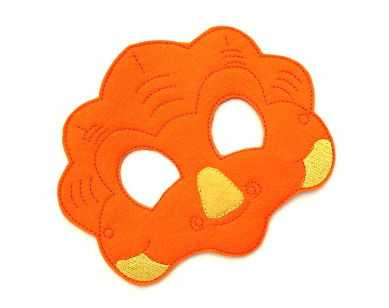 Kinder Dinosaurier Maske, Kostüm, Filz Gesichtsmaske, Halloween-Kostüm, Pretend Play, Anzieh, Party Favor von BabyWhatKnots