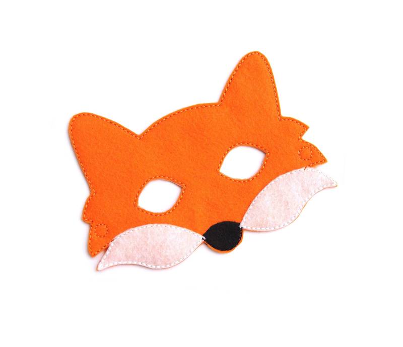 Kinder Fuchs Maske, Kostüm, Filz Gesichtsmaske, Tiermaske, Halloween-Kostüm, Rollenspiel, Anzieh, Partygeschenke, Kostüm von BabyWhatKnots