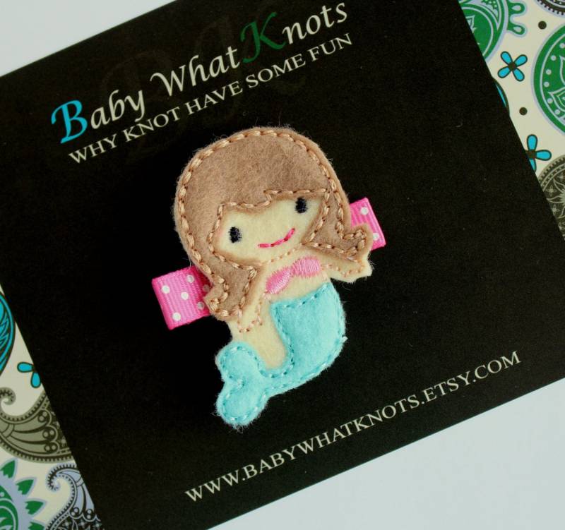 Meerjungfrau Haarspange, Baby Haarspangen, Mädchen Hcmermaid03 von BabyWhatKnots