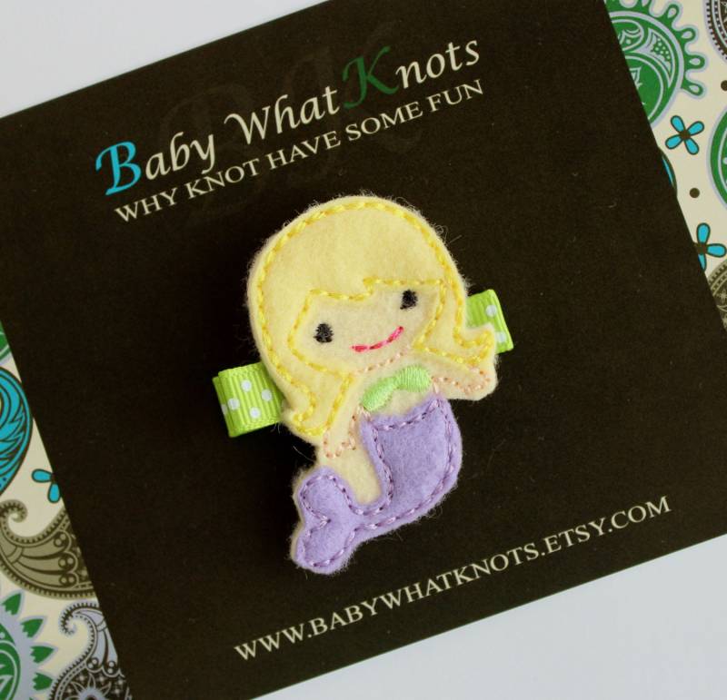 Meerjungfrau Haarspange, Baby Haarspangen, Mädchen Hcmermaid04 von BabyWhatKnots