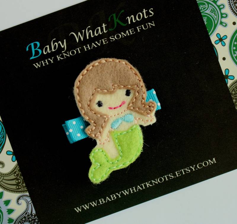Meerjungfrau Haarspange, Baby Haarspangen, Mädchen Hcmermaid05 von BabyWhatKnots