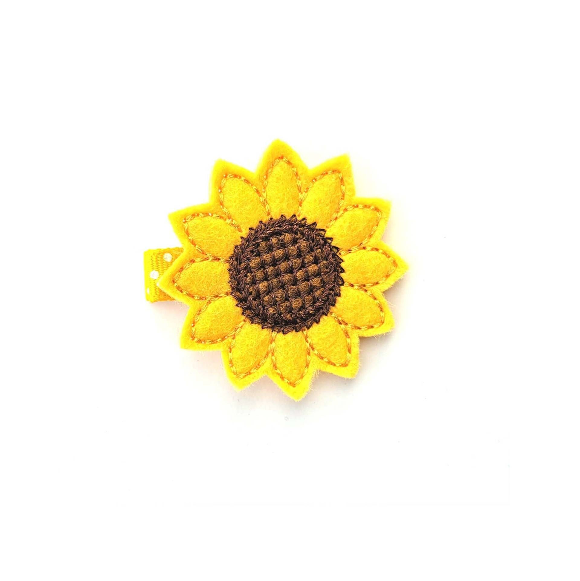 Sonnenblume Haarspange, Thanksgiving Herbst Baby Mädchen Haarspange von BabyWhatKnots