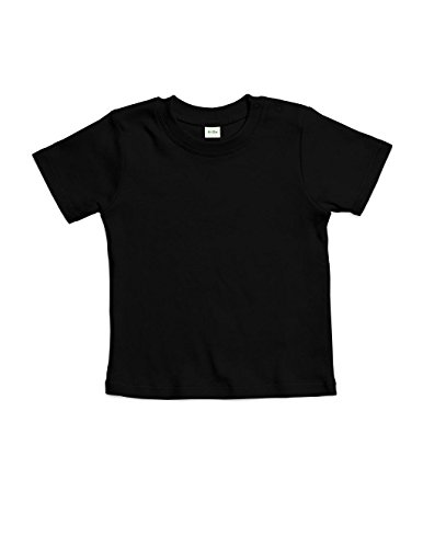 BabyBugz: Baby Organic T-Shirt BZ02-TLC, Größe:12-18;Farbe:Black von Babybugz
