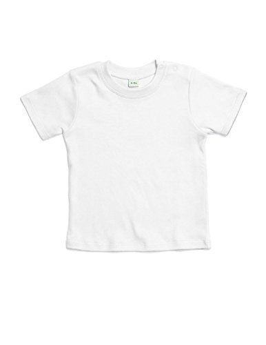 BabyBugz: Baby Organic T-Shirt BZ02-TLC, Größe:12-18;Farbe:White von Babybugz