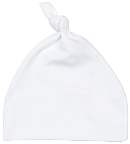 Babybugz Baby One-Knot Mütze Kleinkind Kinder Weiche Baumwolle Süße Beanie Cap OS Gr. Einheitsgröße, weiß von BABYBUGZ