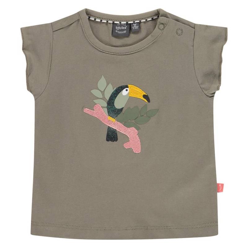 Babyface Baby Girls T-Shirt moss und rosa Mädchen von Babyface