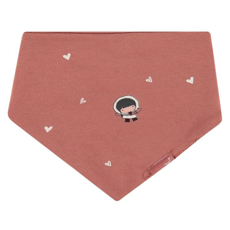 Babyface Dreieckstuch Mädchen Bib Winter terra pink von Babyface