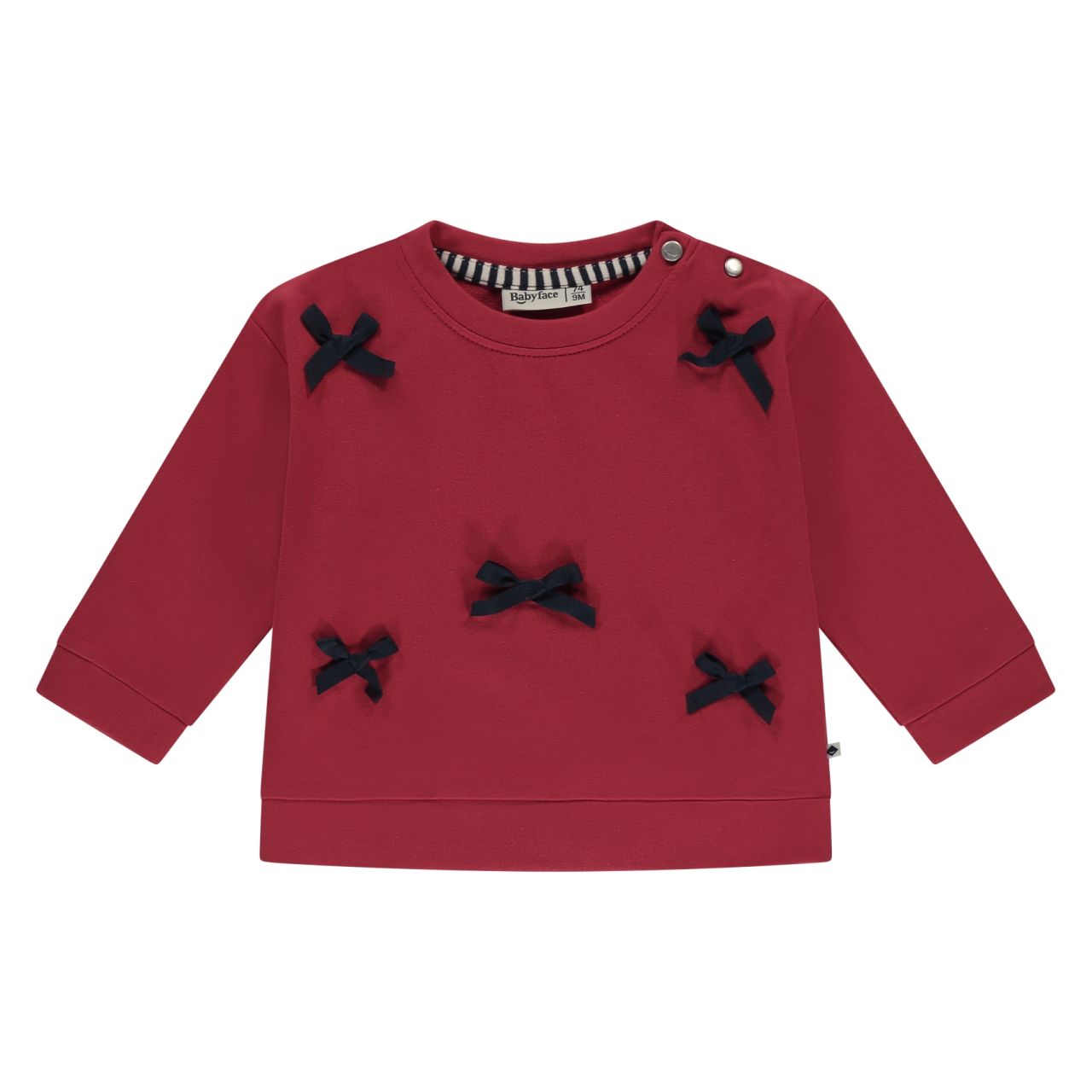 Sweatshirt Mädchen Scarlet rot Babyface Winter weich mit Schleifen von Babyface