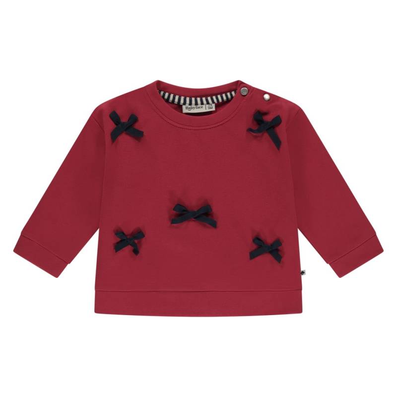 Sweatshirt Mädchen Scarlet rot Babyface Winter weich mit Schleifen von Babyface