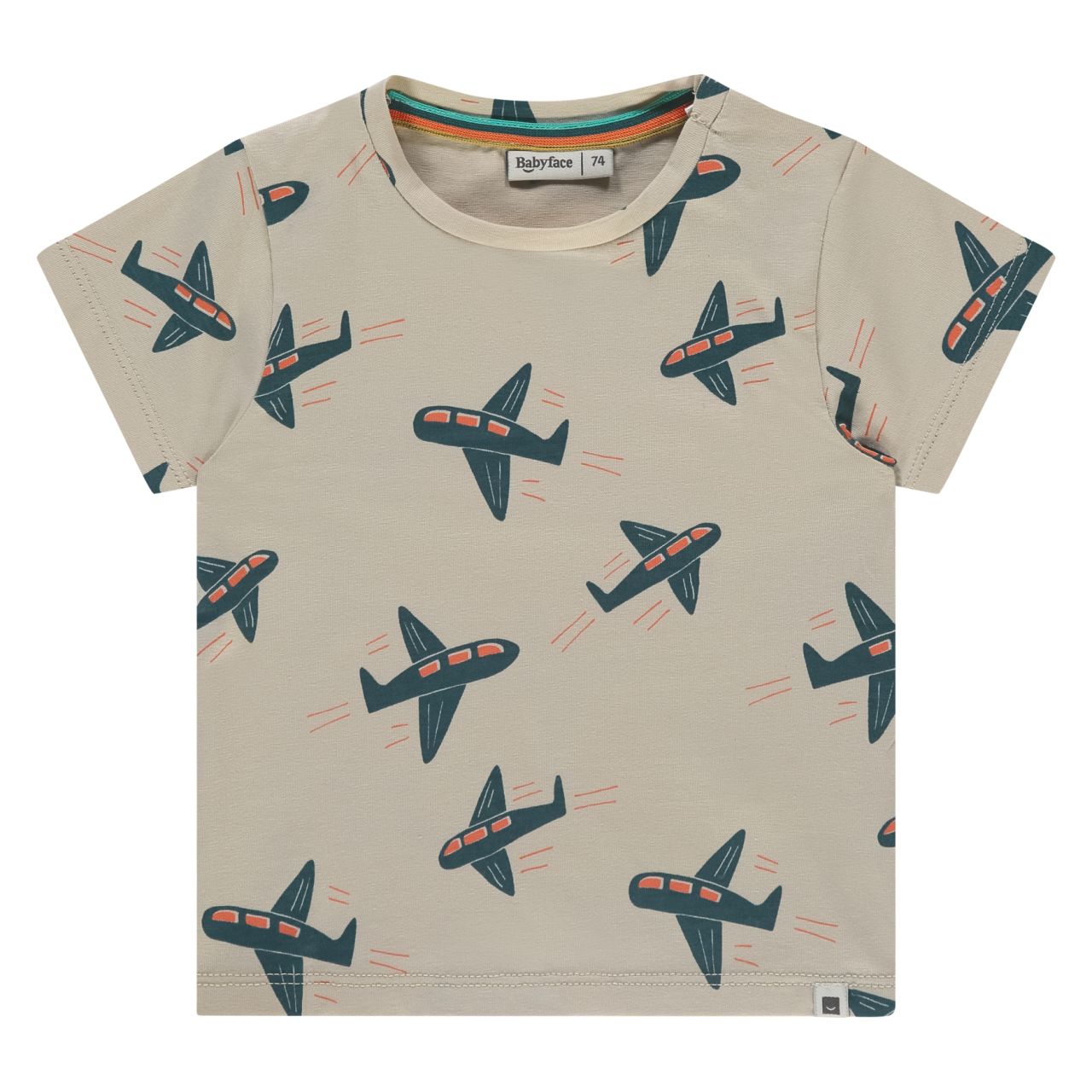 T-Shirt für Jungs in shell mit Flugzeugen / Babyface von Babyface