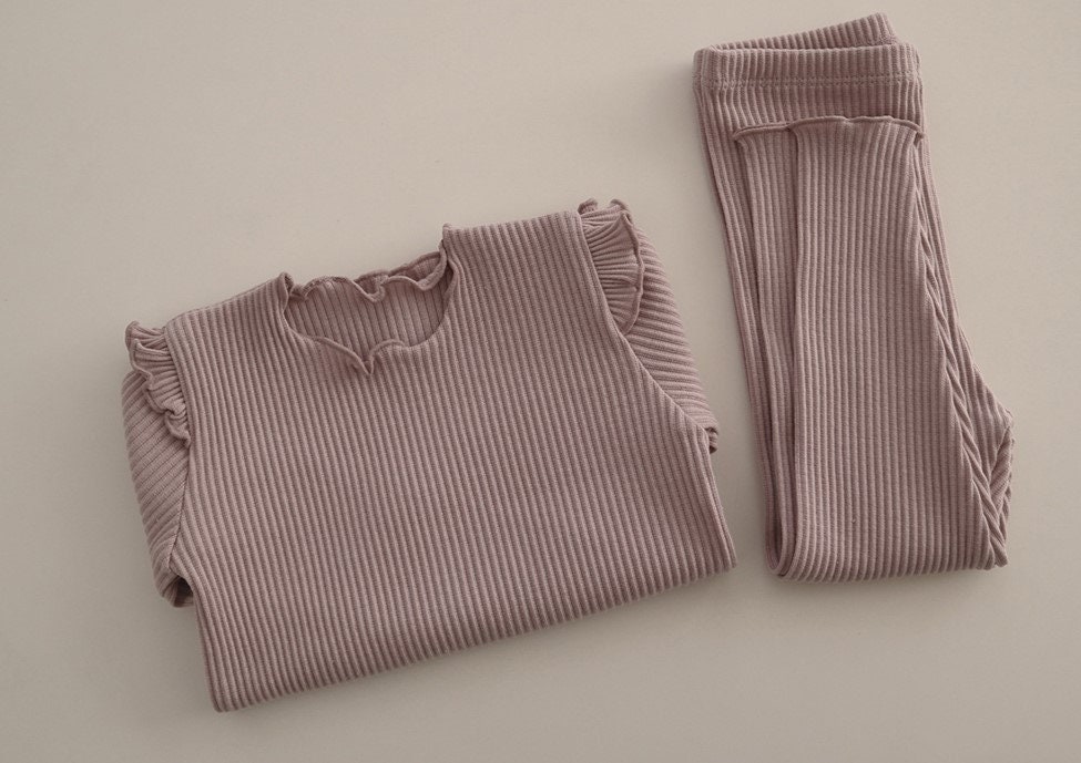 Mädchen Set Aus Hochwertigem Ripped Stoff von Babyfashion4you