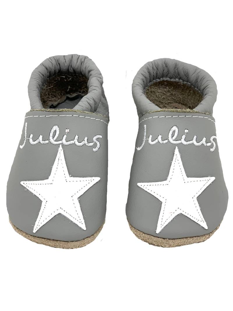 Krabbelschuhe Taufschuhe Stern Mit Name Krabbelschuhe Taufschuhe Stern Mit Name von Babyfuss