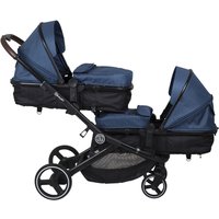 babyGO Geschwisterwagen Twinner Blue von Babygo